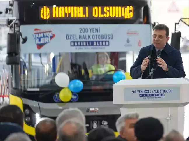 İstanbul'da 60 Yeni Özel Halk Otobüsü Hizmete Girdi