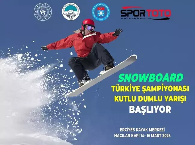 Kutlu Dumlu Snowboard Türkiye Şampiyonası Erciyes'te Başladı