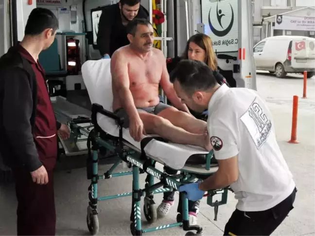Üzerine Kimyasal Madde Dökülen İşçi Yaralandı