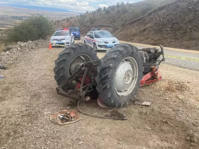 Son dakika haberi... Çankırı'da devrilen traktörün altında kalan sürücü öldü