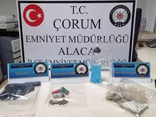 Çorum Alaca'da Uyuşturucu Ticareti Yapan 5 Zanlı Tutuklandı