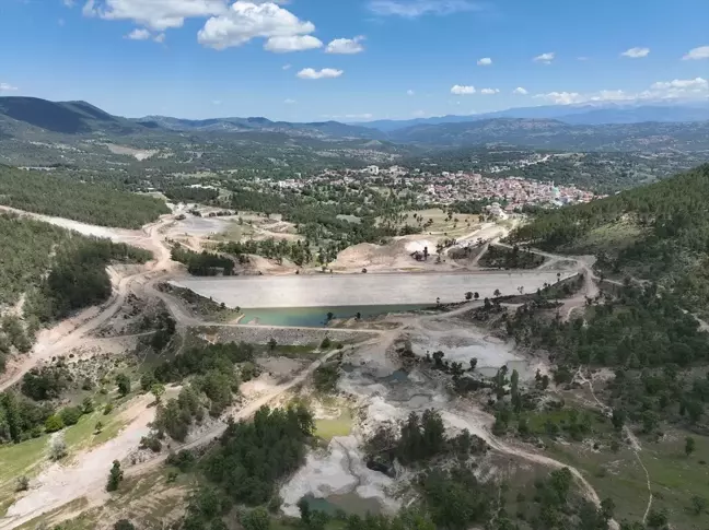 Bursa'da Kocadere Göleti'nin yapımı hızla ilerliyor