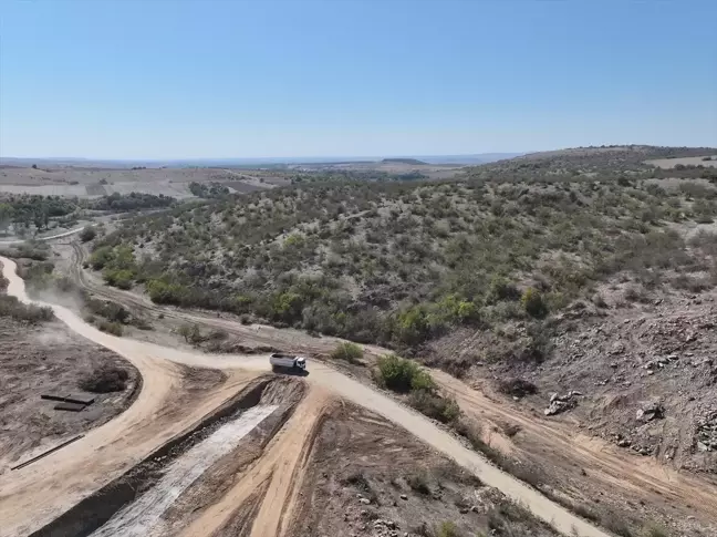 Edirne'de Çömlekköy Barajı inşaatı hızla sürüyor