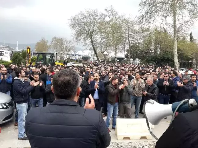 Tüpraş'ta İşçiler Eyleme Devam Etti