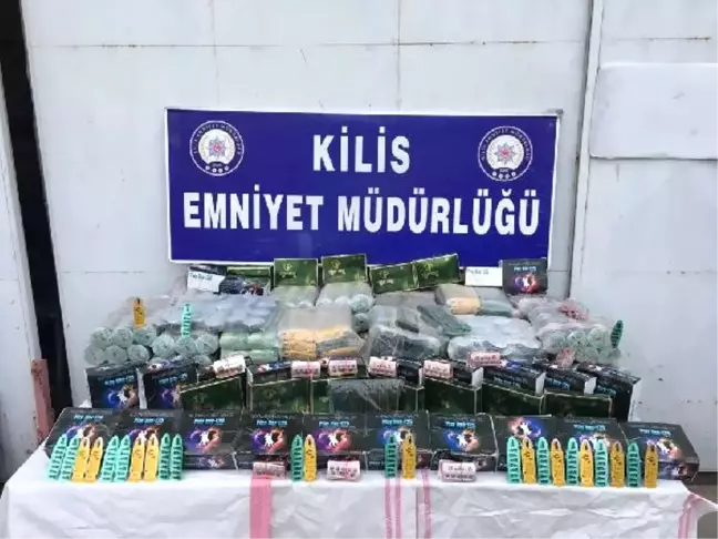 Kilis'te Hap ve Dolar Ele Geçirildi