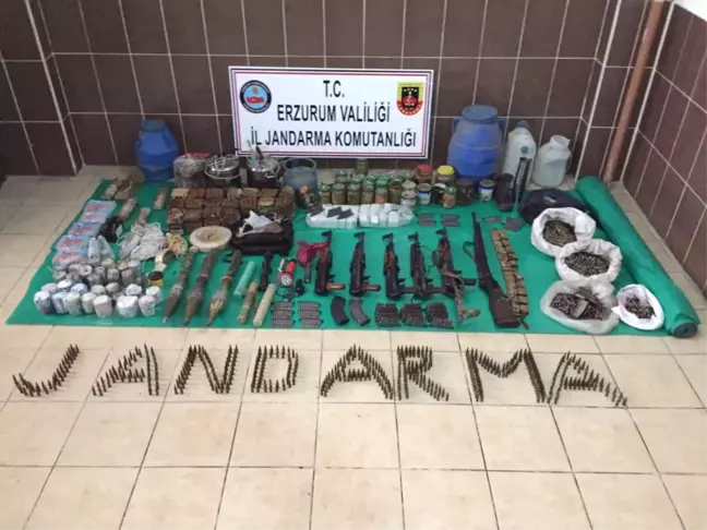 Erzurum'da PKK'nın Cephaneliği Ele Geçirildi