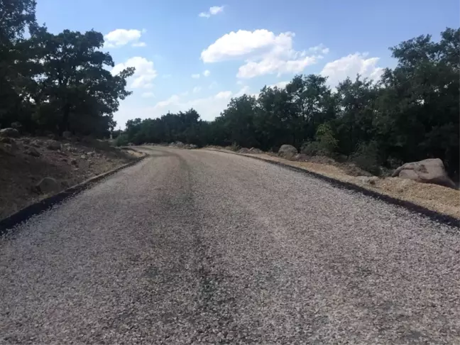 Selendi'nin Tavak ve Pınarlar Yoluna Asfalt