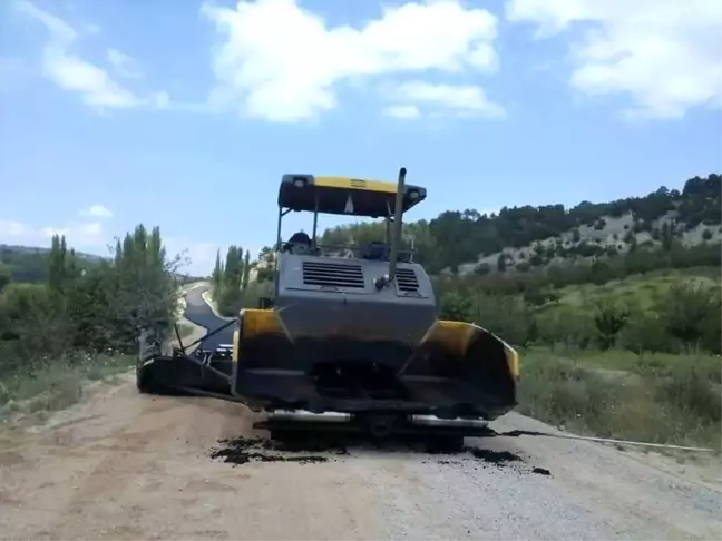 Şaphane'de Yol Çalışmaları