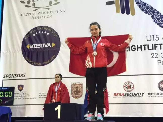 Burhaniyeli Halterci Avrupa Üçüncüsü Oldu