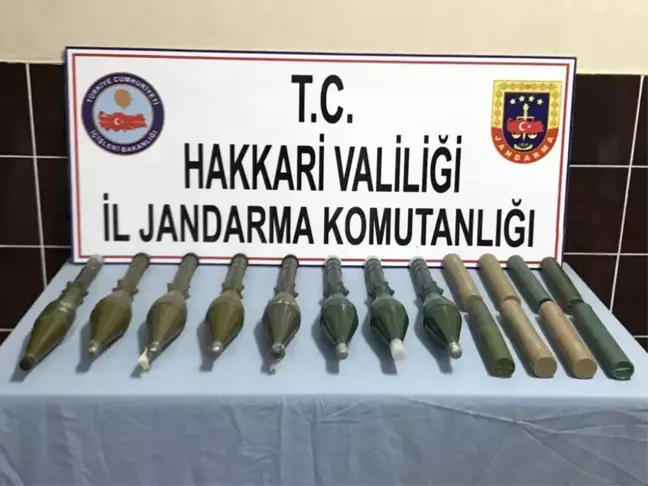 Hakkari'de Anti Tank Roketatar Mühimmatı Ele Geçirildi