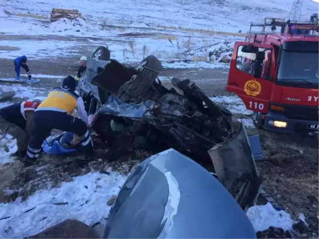 Buzlanan Yolda Takla Atan Otomobilin Sürücüsü Öldü
