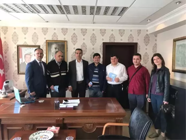 Görme Engelli Personellerden Kaymakam ve Başkan'a Ziyaret