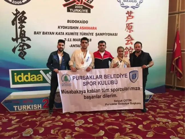 Budokaido Kyokushın Ashıhara Şampiyonası'nda Pursaklar 3 Madalya Kazandı