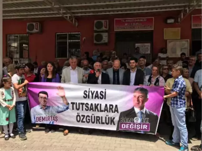 Hdp'lilerden Cezaevi Önünde Protesto