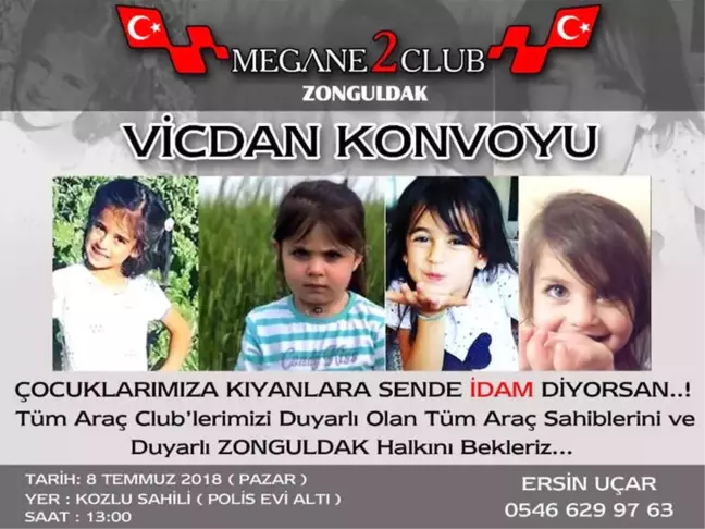 Zonguldak'ta 'Vicdan' Konvoyu Düzenlenecek