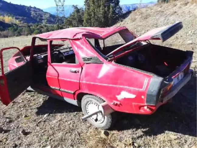Lastiği Patlayan Otomobil Takla Attı: 2 Yaralı