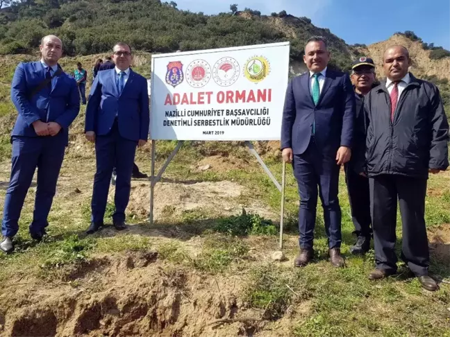Nazilli'de 'Adalet Ormanı' Yeşeriyor