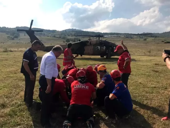 Valla Kanyonu'ndan geçiş yapan sporcunun ayağı kırıldı