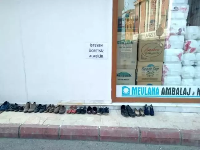 'Askıda ayakkabı' görenleri şaşırttı