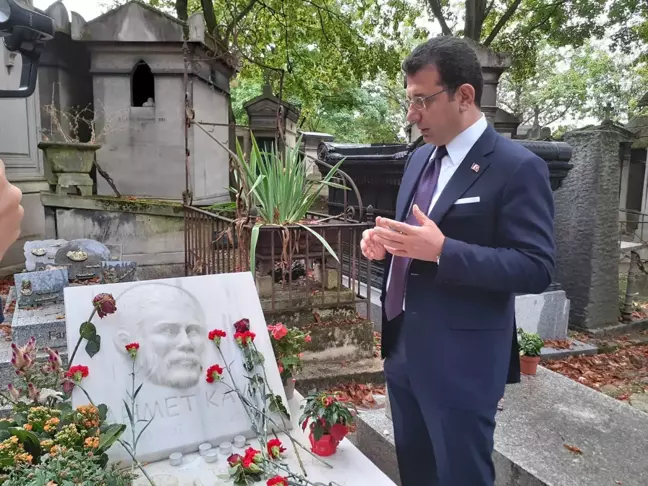 Ekrem İmamoğlu, Ahmet Kaya ve Yılmaz Güney'in Paris'teki mezarlarını ziyaret etti