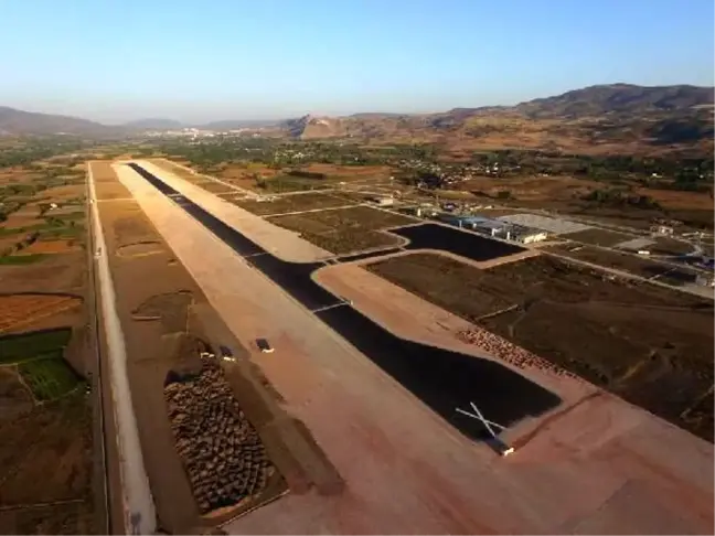 Tokat'ta, yeni havaalanının yüzde 65'lik kısmı tamamlandı