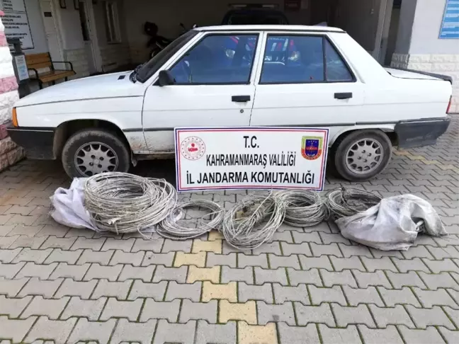 Kahramanmaraş'ta kablo hırsızı 3 kişi yakalandı