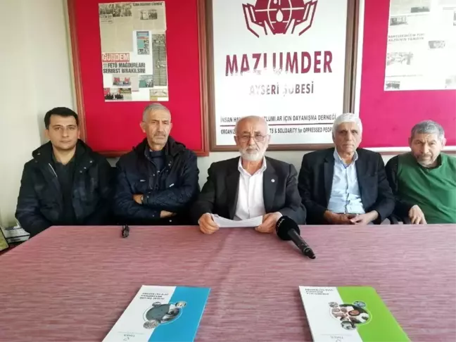 MAZLUMDER Kayseri Şube Başkanı Ahmet Taş:
