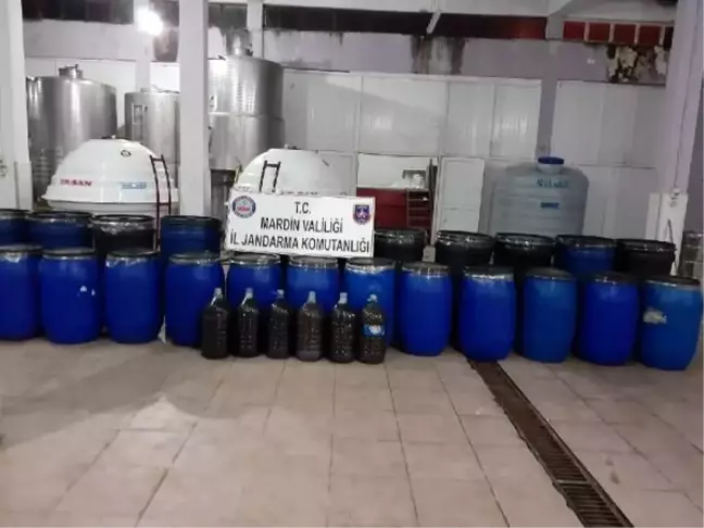 Mardin'de 117 ton 800 kilo sahte içki ele geçirildi