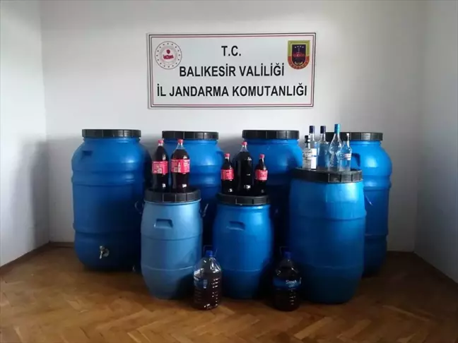Ayvalık'ta kaçak içki operasyonu