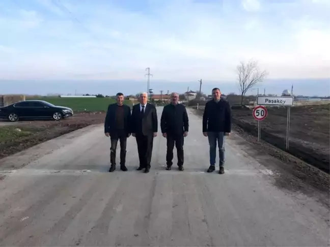 Başkan Yüksel tamamlanan yolu inceledi