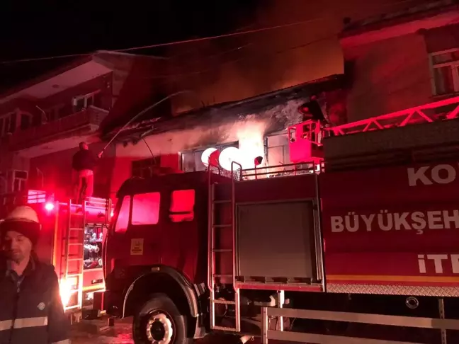Doğanhisar'da ev yangını