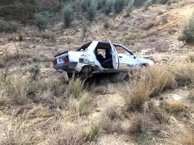 Osmaniye'de otomobil uçuruma yuvarlandı