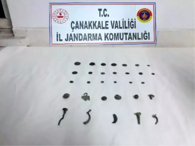 Çanakkale'de kaçak tarihi eser satmak isteyen şahıslara operasyon