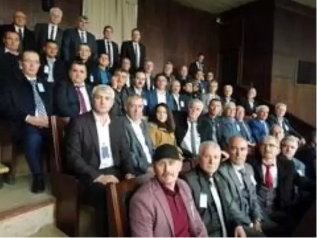 Çan muhtarları TBMM'de AK Parti grup toplantısına katıldı