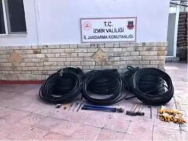 İzmir'de 11 bin liralık kabloyu çalan şahıslar yakalandı