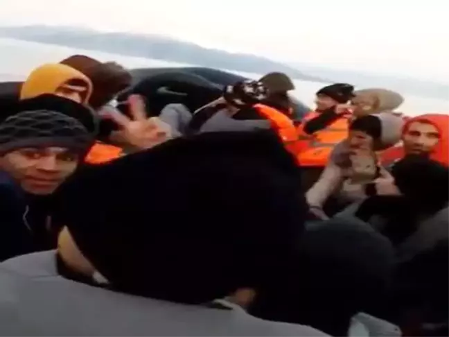 Göçmenlerin Kuzey Ege'deki umuda yolculukları amatör kamera tarafından görüntülendi