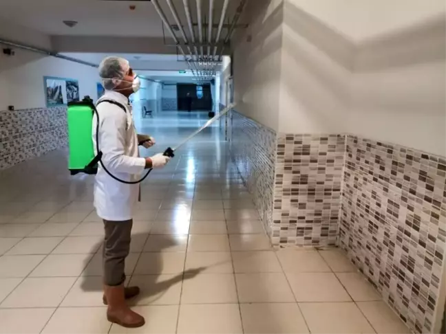Karaman'da okullarda dezenfeksiyon çalışması