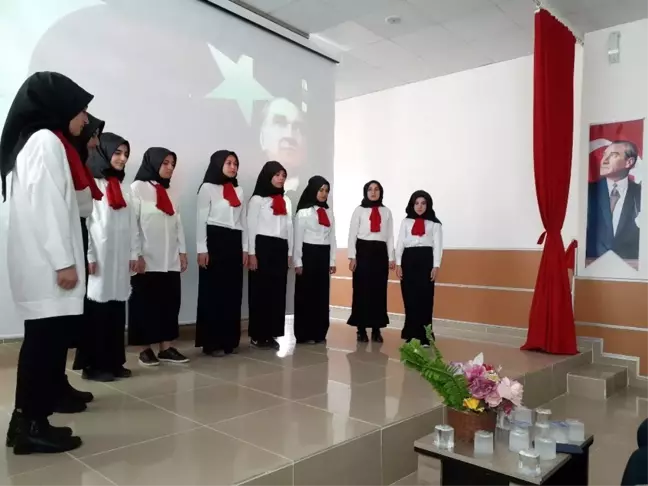 Samsat'ta İstiklal Marşının kabulünün 99. yılı kutlandı