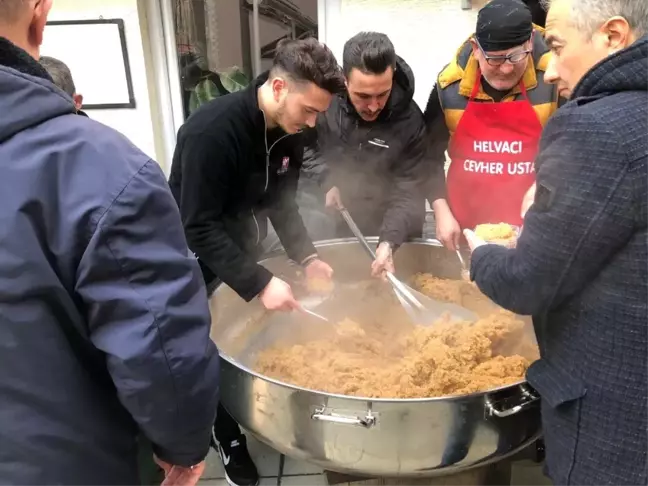 600 kişilik helva saatler içinde tükendi