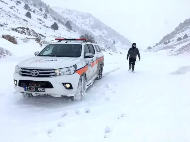 Karaman'da kayıp şahıs için arama kurtarma çalışması başlatıldı