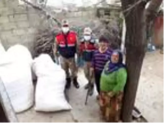'65 yaş' yasağı olan çiftin hayvanlarının samanı jandarmadan