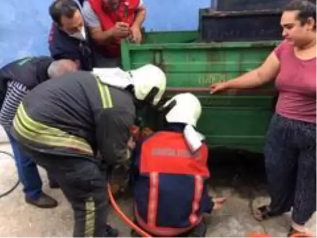 Üzüm eleme makinesine düşen çocuk kurtarıldı