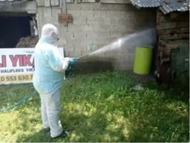 Hendek'te mahallelerde ilaçlama işlemleri sürüyor