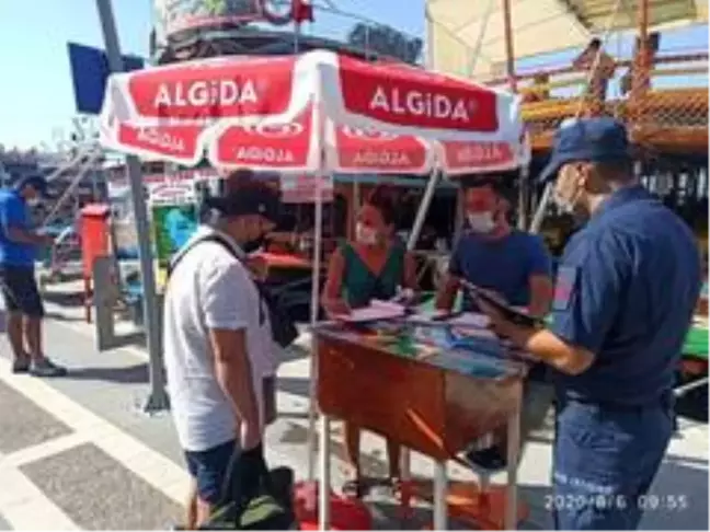 Marmaris'te korona virüs denetimleri başladı