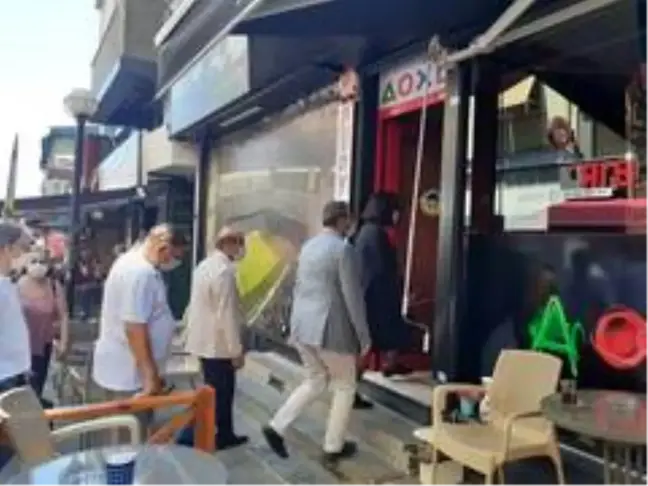 Pendik'te iş yerlerinde korona virüs denetimleri