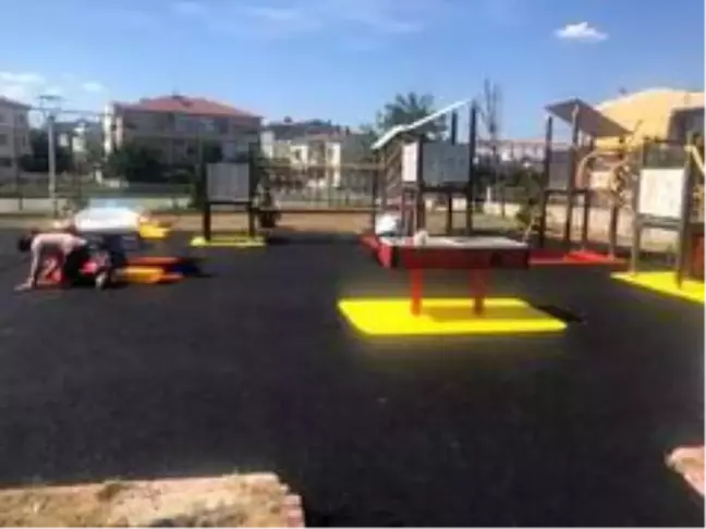 Ergene Masal Park'ın zemini yenilendi