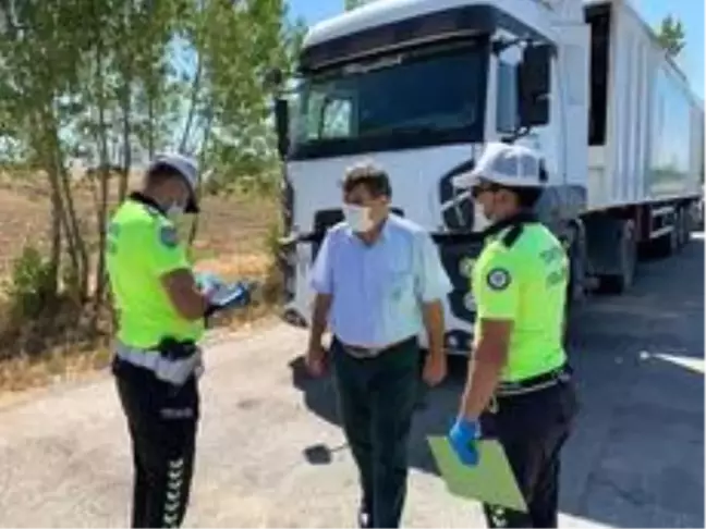 Kaymakam Tortop, trafik ekipleri ile denetim yaptı
