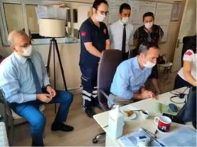 İl Sağlık Müdürü Açıkgöz, 112 Komuta Merkezi'ni ziyaret etti