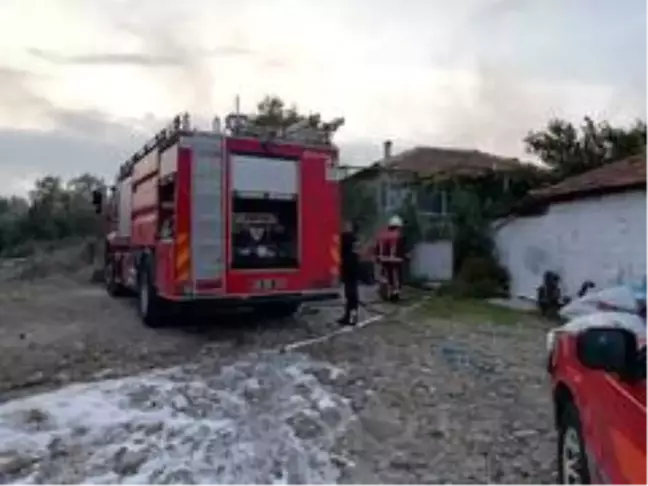 Son dakika haberleri: Manisa'da çiftlikte yangın çıktı 800 saman balyası kül oldu