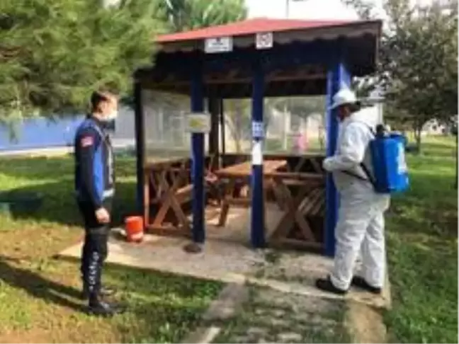 Çan'da dezenfekte çalışmaları sürüyor